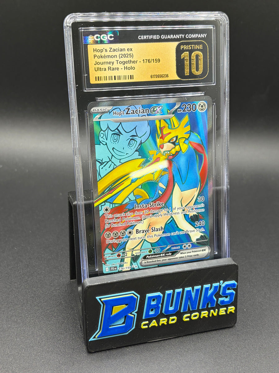 Hop's Zacian ex Ultra Rare Holo Journey Together CGC Pristine 10