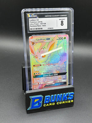 Leafon GX Rainbow Rare Ultra Prism CGC 8