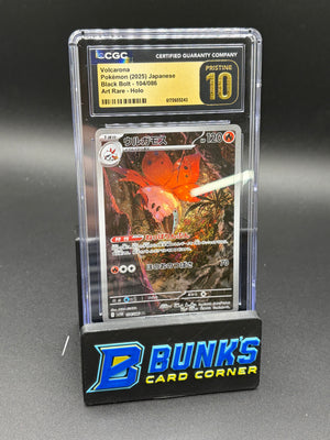 Volcarona Art Rare Black Bolt CGC Pristine 10