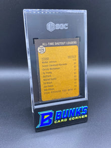1973 Walter Johnson All-Time Shutout Leader SGC 6