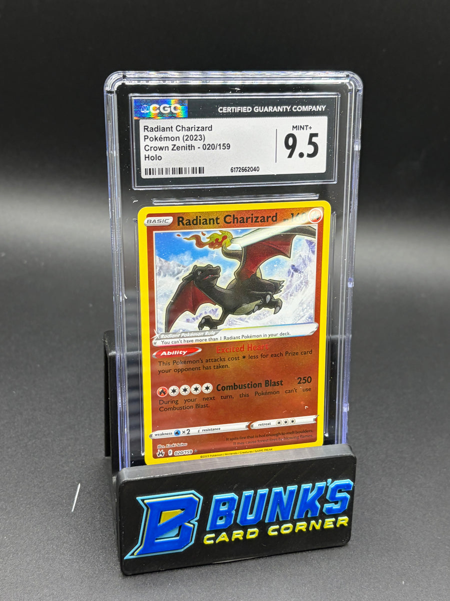 Radiant Charizard Holo Crown Zenith CGC 9.5