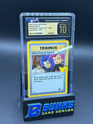 Here Comes Team Rocket Celebrations CGC Pristine 10