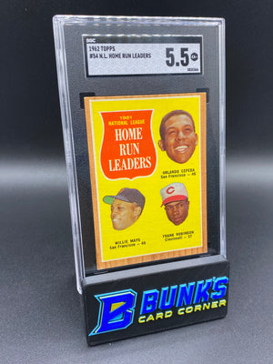 1962 Home Run Leaders SGC 5.5