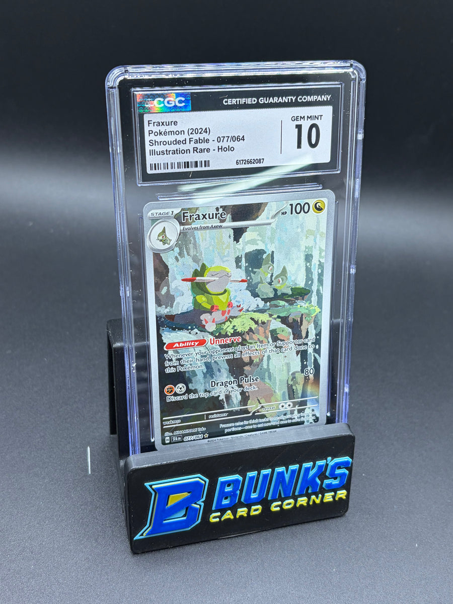 Fraxure Illustration Rare Holo Shrouded Fable CGC 10
