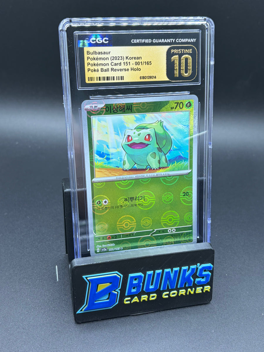 Bulbasaur Reverse Holo 151 CGC Pristine 10
