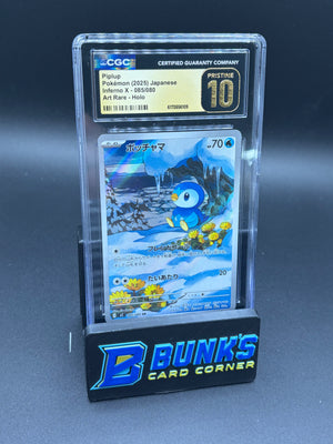 Piplup Art Rare Inferno X CGC Pristine 10