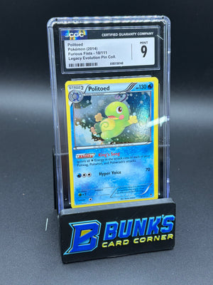 Politoed Furious Fists CGC 9