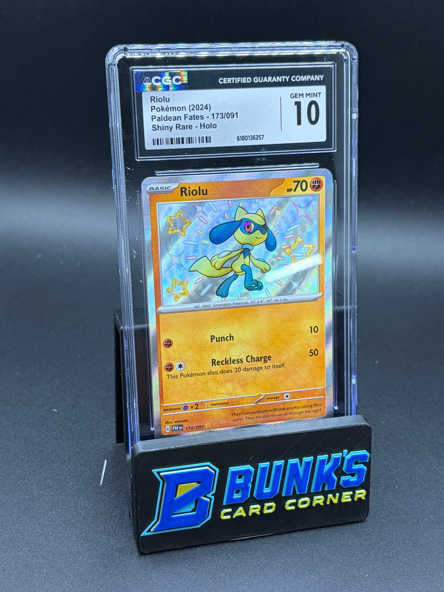 Riolu Shiny Rare Holo CGC 10