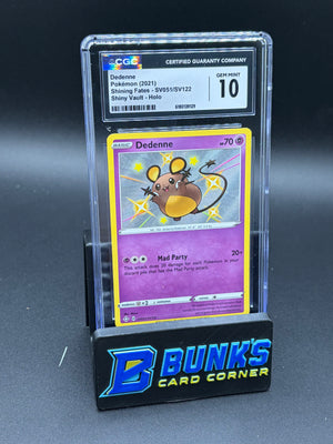 Dedenne Shiny Vault Shining Fates CGC 10