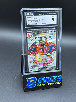 Charizard ex Ultra Rare Obsidian Flames CGC 9