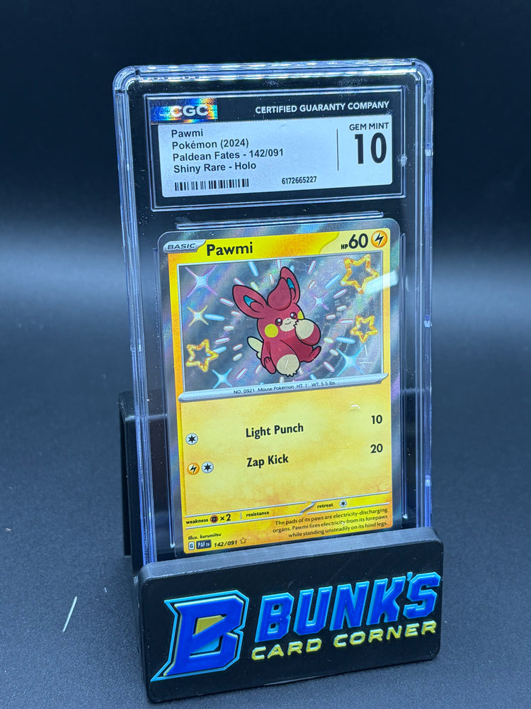 Pawmi Shiny Rare Paldean Fates CGC 10