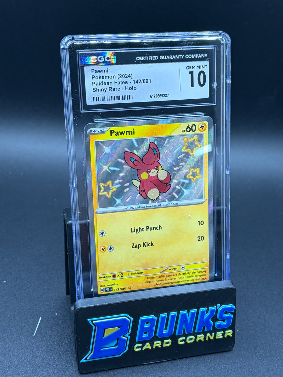 Pawmi Shiny Rare Paldean Fates CGC 10