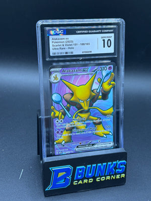 Alakazam ex Ultra Rare Scarlet & Violet CGC 10