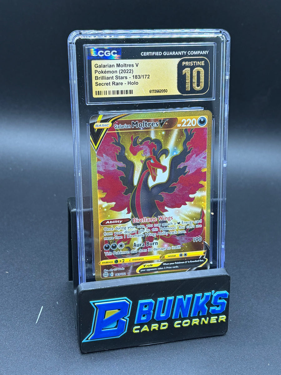 Galarian Moltres V Secret Rare Brilliant Stars CGC Pristine 10