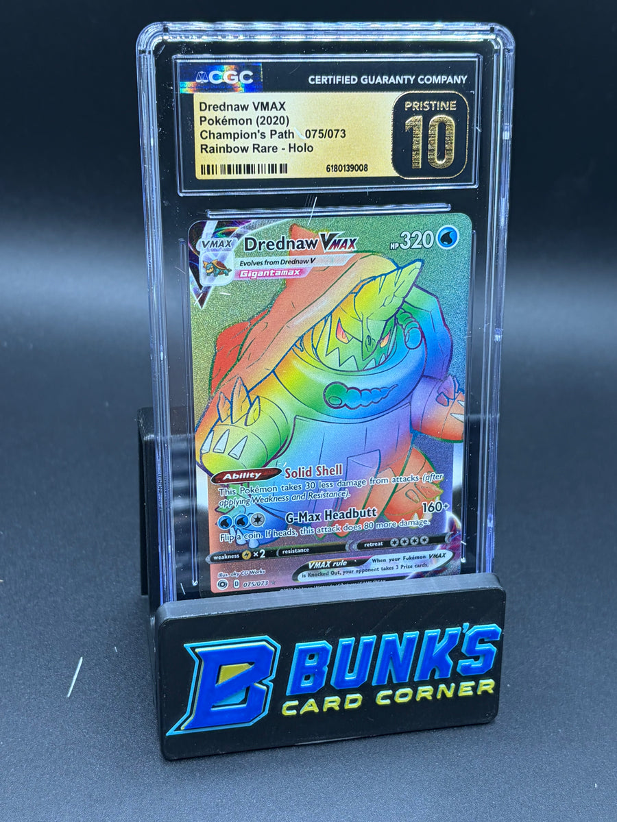 Drednaw VMAX Rainbow Rare Champion's Path CGC Pristine 10