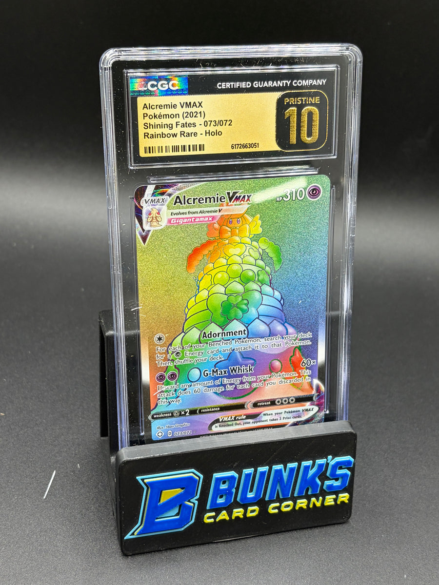 Alcremie VMAX Rainbow Rare Shining Fates CGC Pristine 10