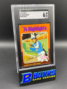 1975 Hank Aaron Highlights SGC 6