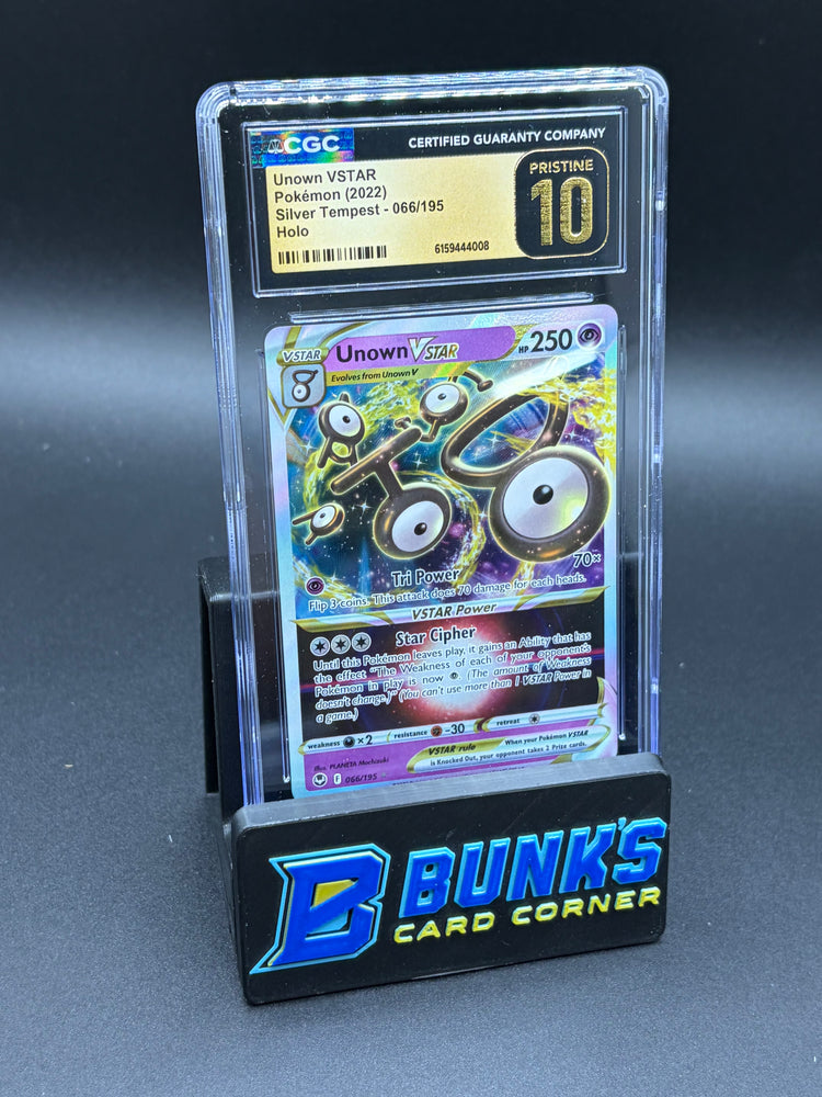 Unown VSTAR Holo Silver Tempest CGC Pristine 10