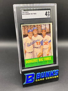1963 Dodgers' Big Three SGC 4