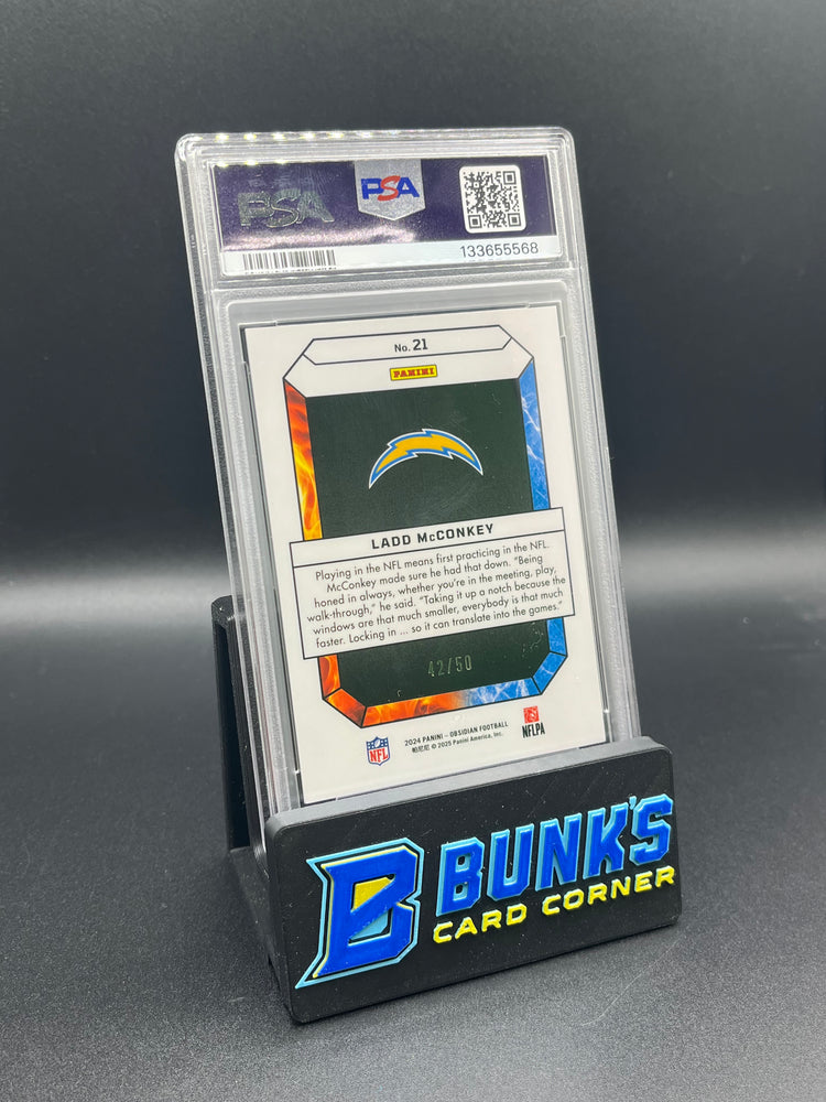 2024 Ladd McConkey Fire And Ice-Purple PSA 9 42/50