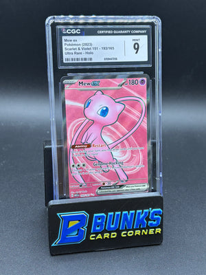 Mew ex Ultra Rare Scarlet & Violet CGC 9