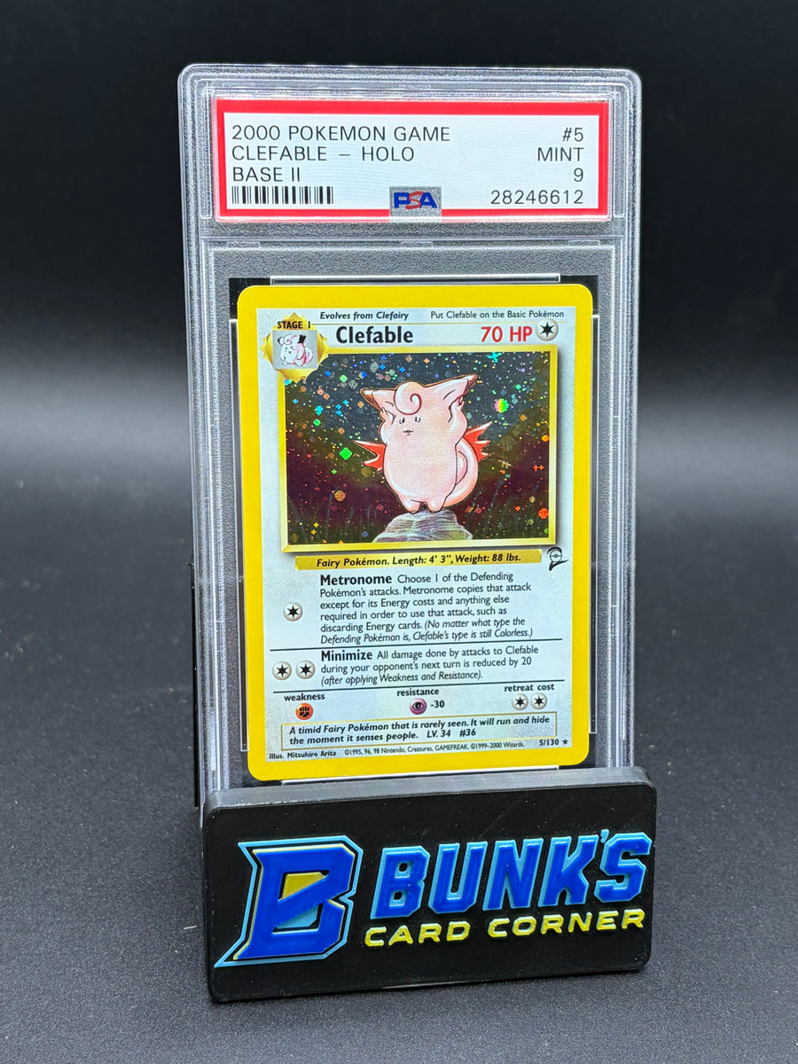 Clefable Holo Base 2 PSA 9