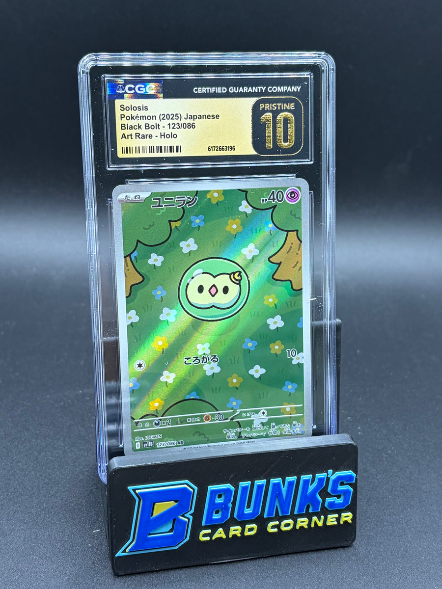 Solosis Art Rare Holo Black Bolt CGC Pristine 10