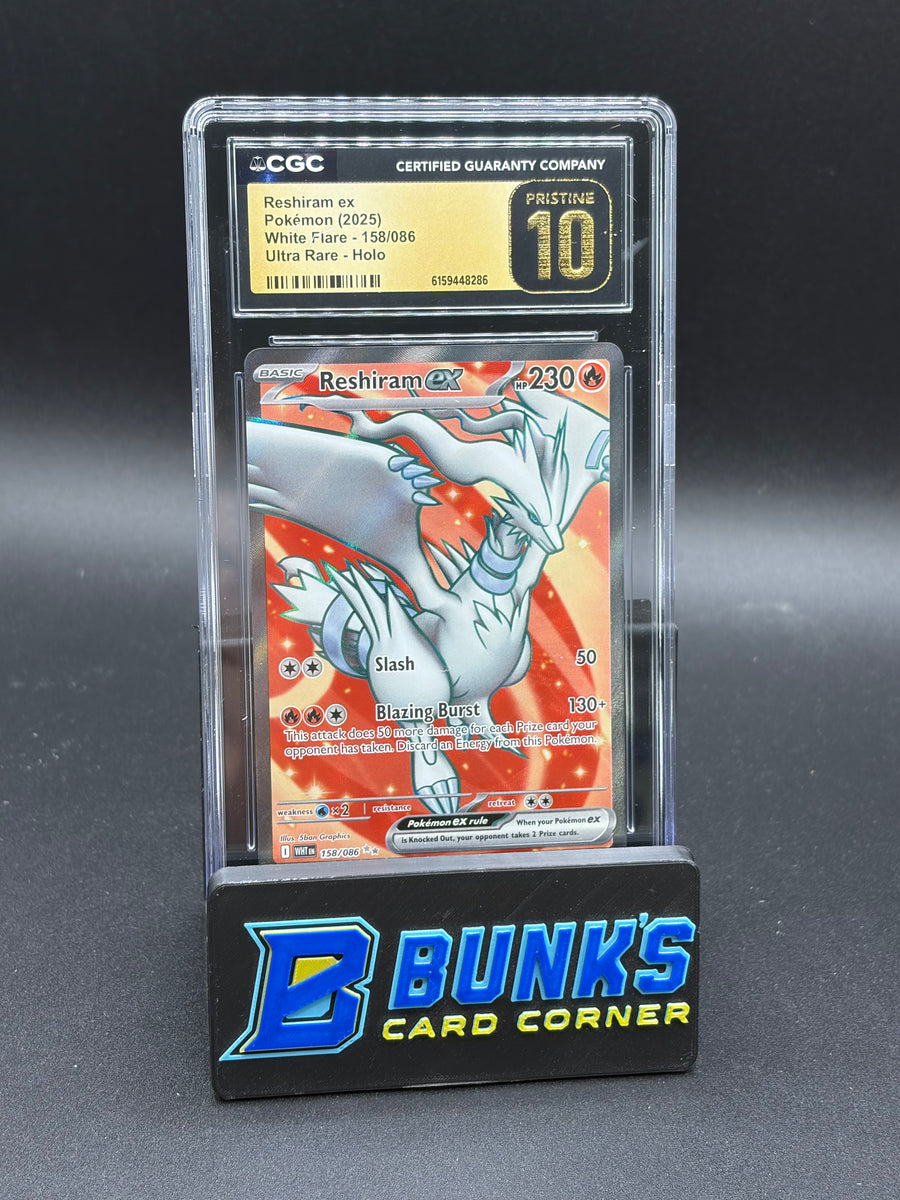 Reshiram ex Ultra Rare Holo CGC Pristine 10
