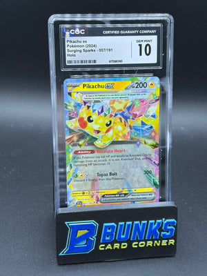 Pikachu ex Holo CGC 10