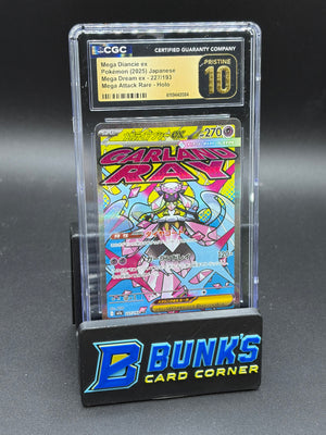 Mega Diancie ex Mega Attack Rare Holo CGC Pristine 10