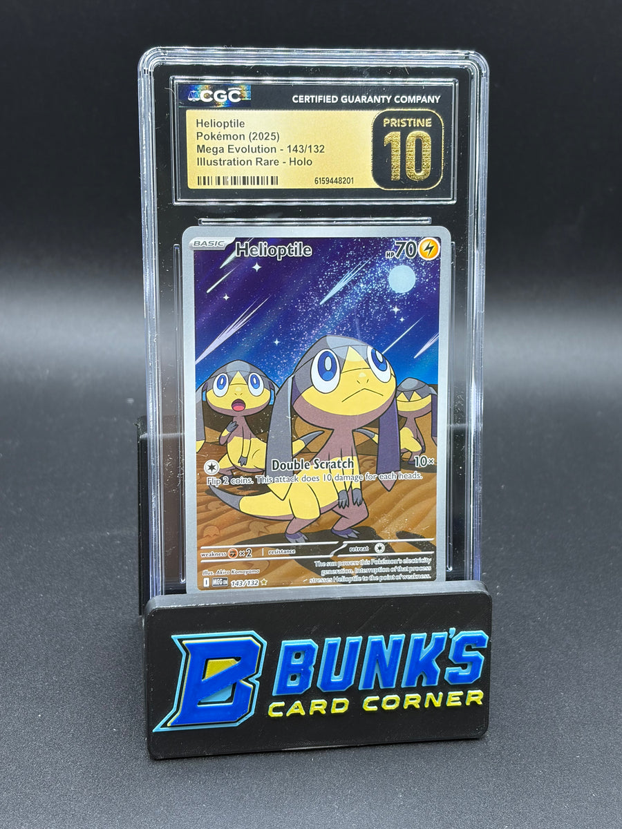 Helioptile Illustration Rare Holo CGC Pristine 10