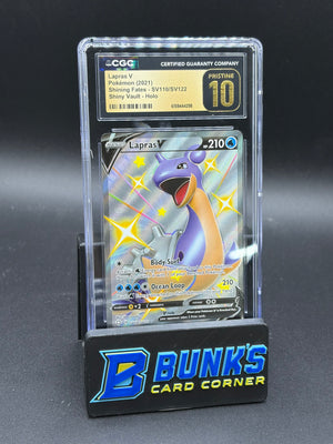 Lapras V Shiny Vault Holo CGC Pristine 10