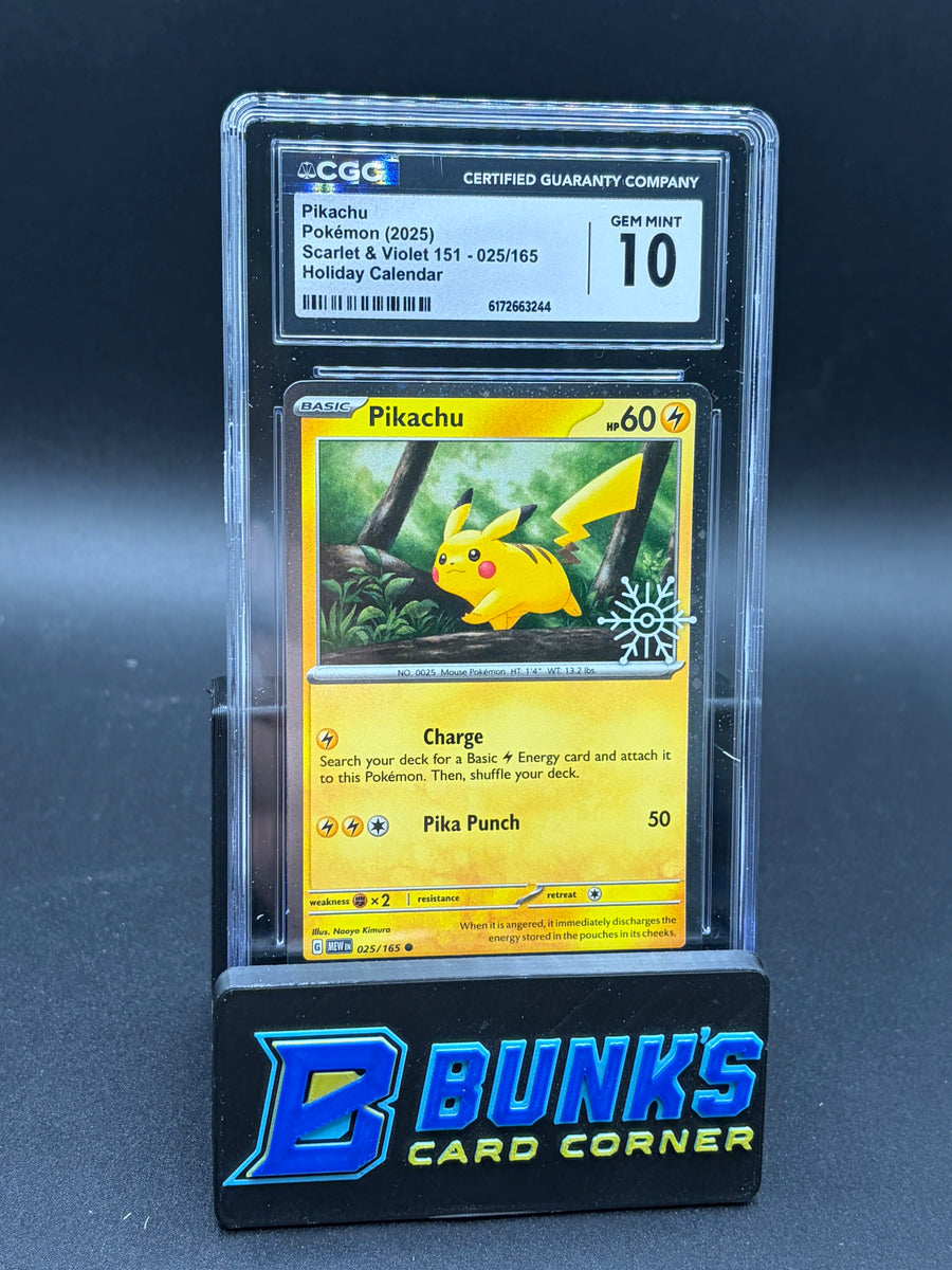 Pikachu Holiday Calendar CGC 10