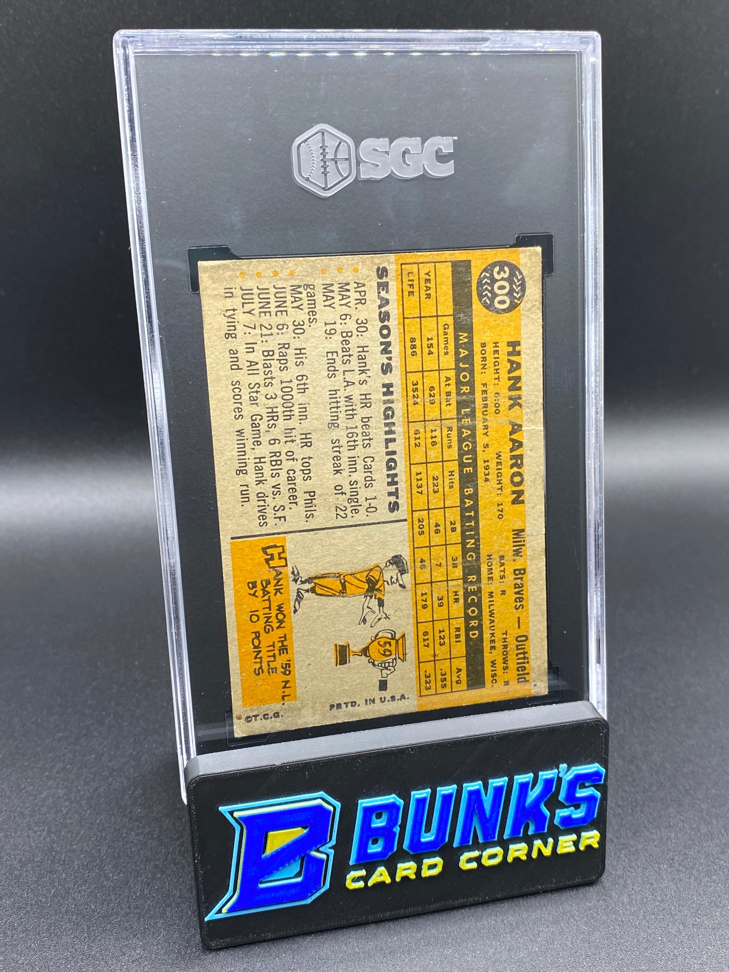 1960 Hank Aaron SGC 1.5