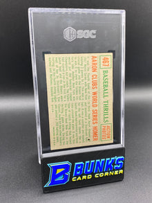 1959 Aaron Clubs Baseball Thrills SGC 3
