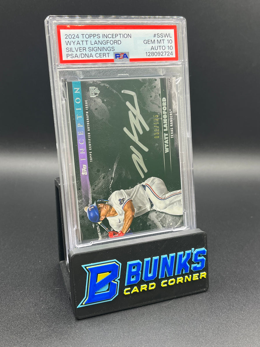 2024 Wyatt Langford Silver Signings PSA Auto 10
