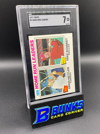 1977 Home Run Leaders SGC 7