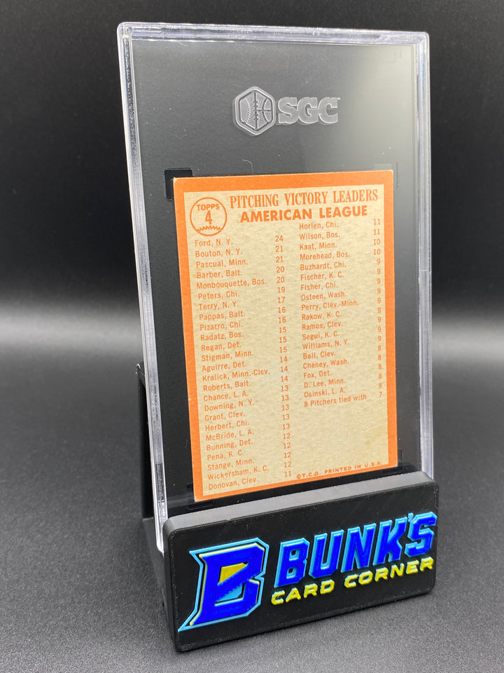 1964 AL Pitching Leaders SGC 5