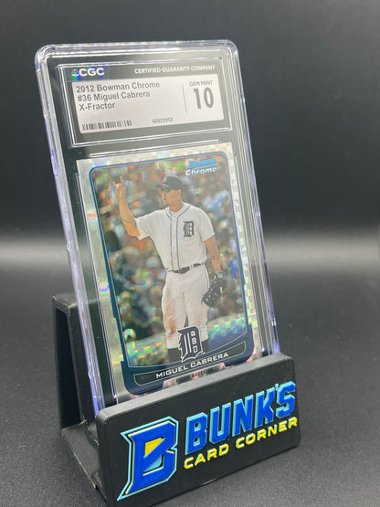 2012 Miguel Cabrera X Factor CGC 10