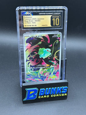 Bulbasaur Art Rare Holo CGC Pristine 10