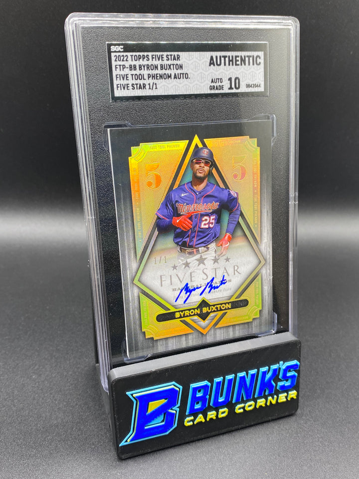 2022 Byron Buxton Five Star 1/1 Auto SGC Authentic