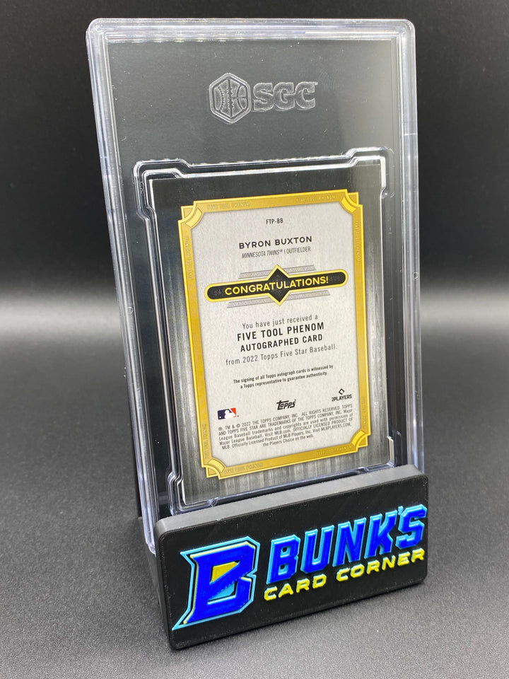 2022 Byron Buxton Five Star 1/1 Auto SGC Authentic