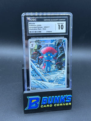 Weavile Illustration Rare Holo CGC 10