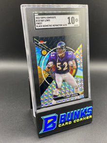 2023 Ray Lewis Finest Black Geometric Ref. 14/25 SGC 10
