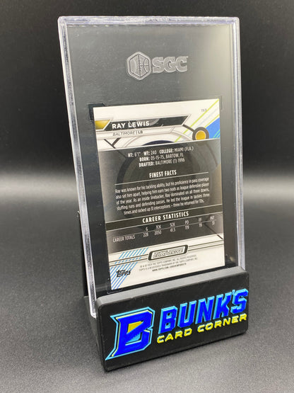 2023 Ray Lewis Finest Black Geometric Ref. 14/25 SGC 10