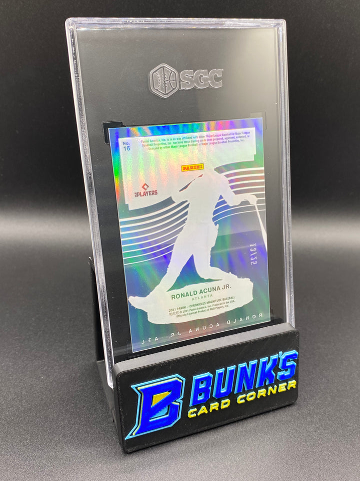 2021 Ronald Acuna Jr. Magnitude Purple 13/25 SGC 9.5