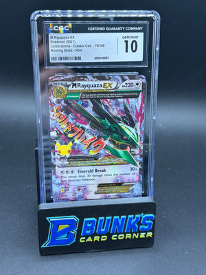 M Rayquaza ex Roaring Skies CGC 10