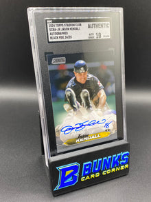 2024 Jason Kendall Black Foil 24/25 Auto SGC Authentic