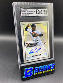 2021 Jazz Chisholm Jr. 70 Years of Baseball Auto SGC 10/8.5