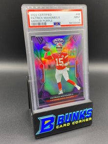 2022 Patrick MaHomes II Mirror Purple PSA 9